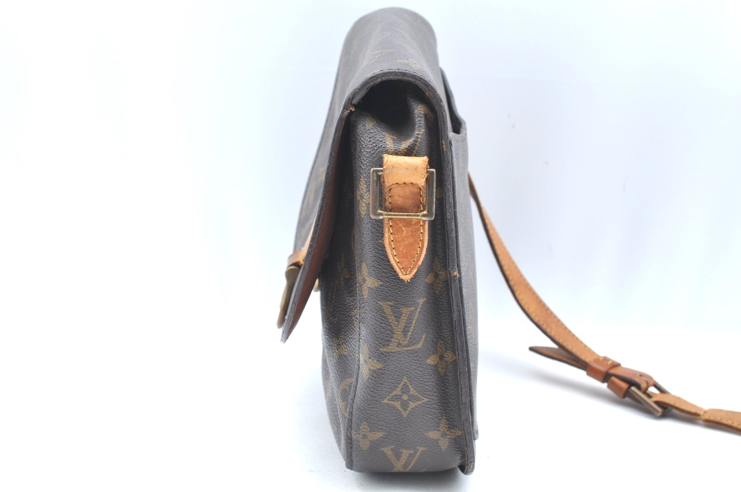 Auth Louis Vuitton Monogram Saint Cloud GM M51242 Shoulder Cross Bag Junk K6441