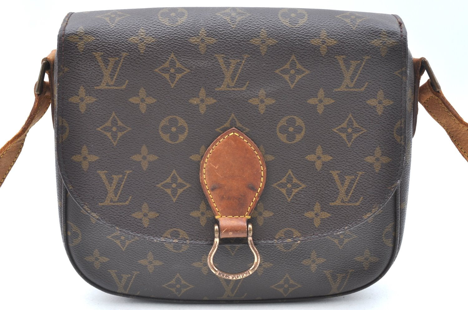 Authentic Louis Vuitton Monogram Saint Cloud GM M51242 Shoulder Cross Bag K6464