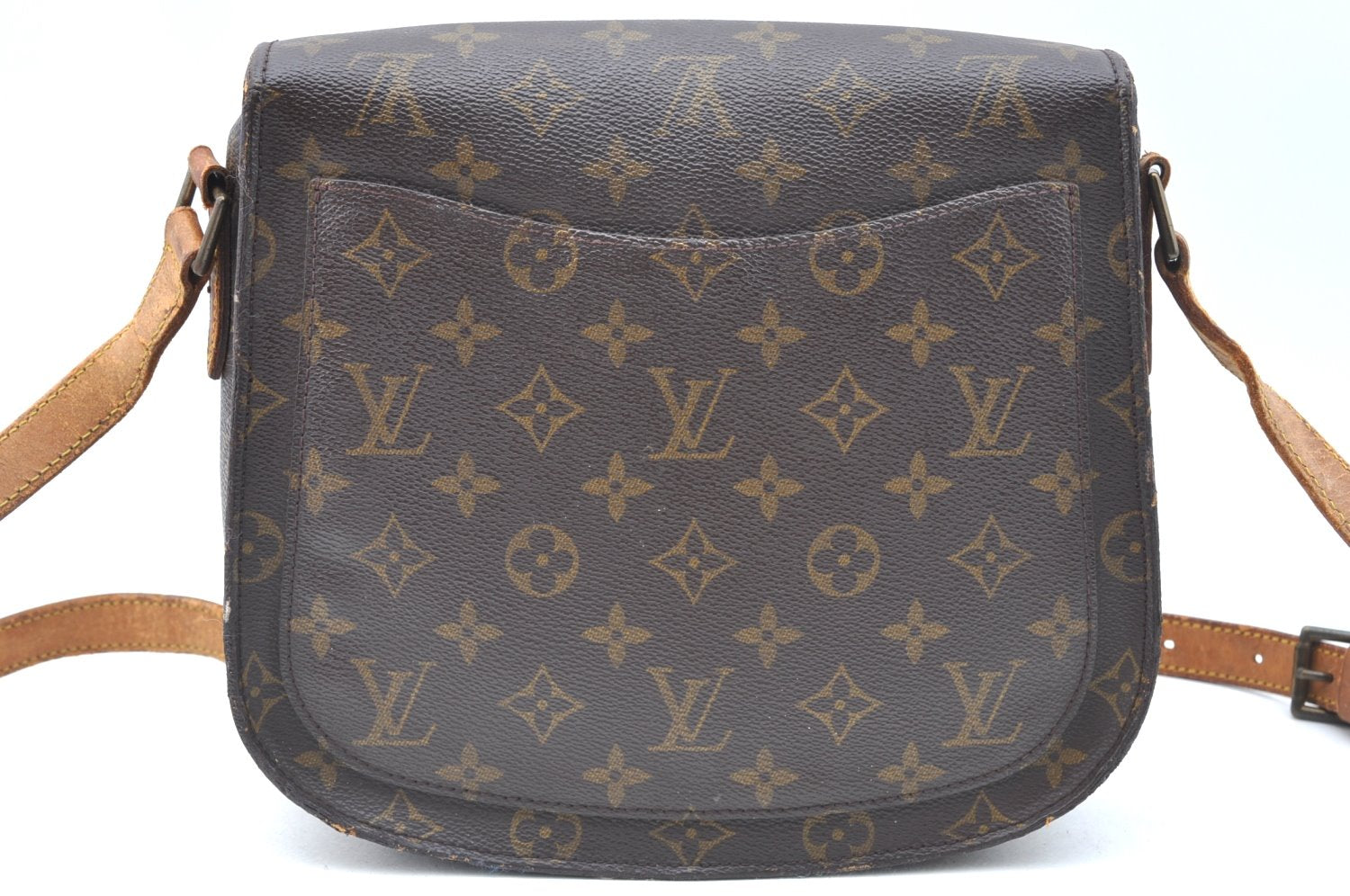 Authentic Louis Vuitton Monogram Saint Cloud GM M51242 Shoulder Cross Bag K6464