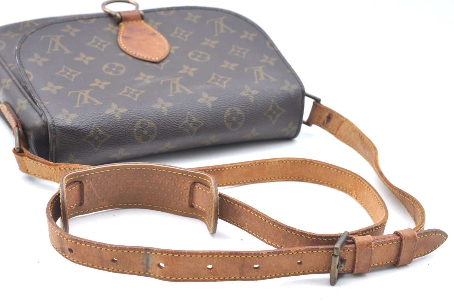 Authentic Louis Vuitton Monogram Saint Cloud GM M51242 Shoulder Cross Bag K6464