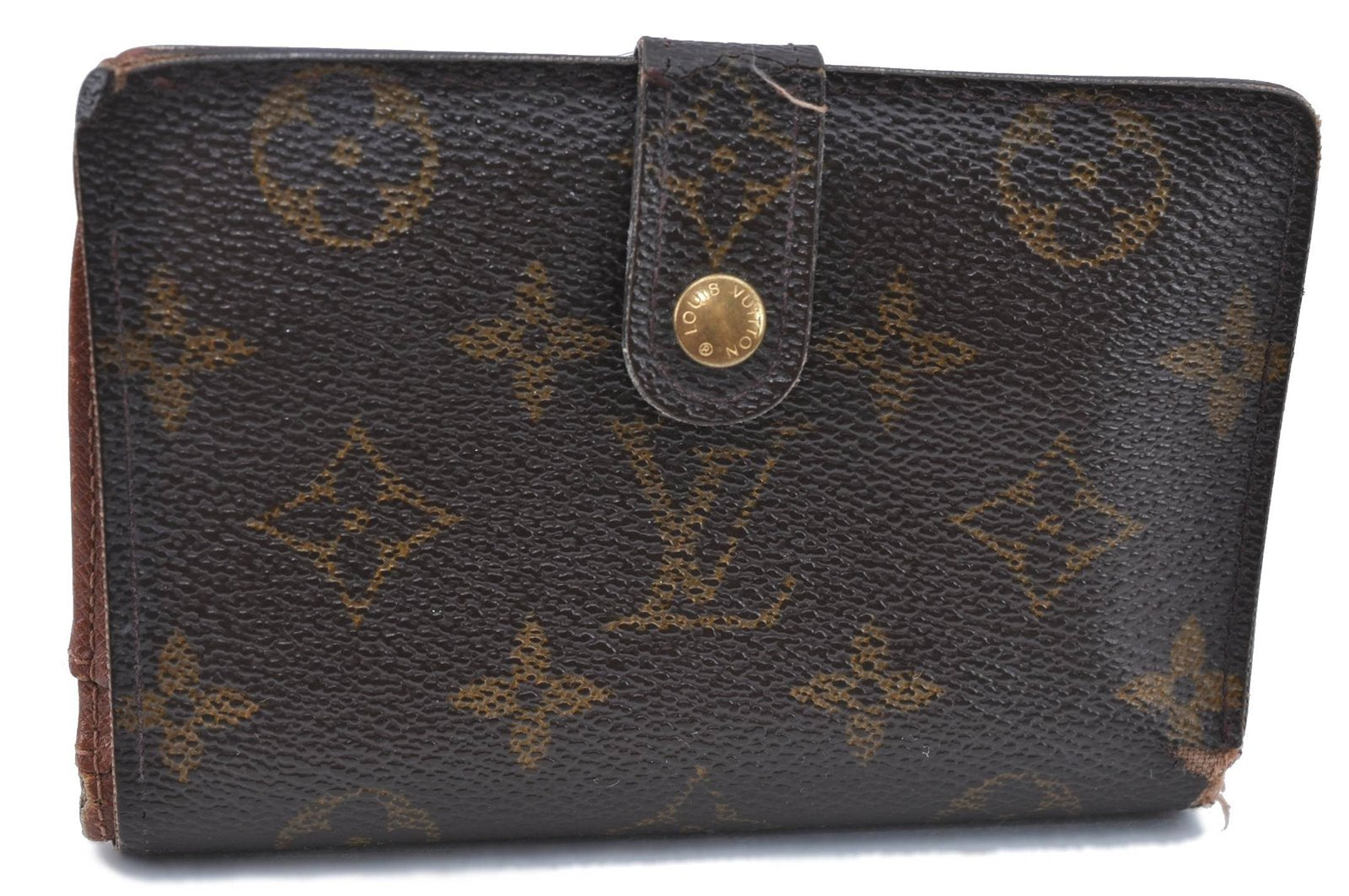 Auth Louis Vuitton Monogram Porte Monnaie Billets Viennois M61663 Wallet H6071