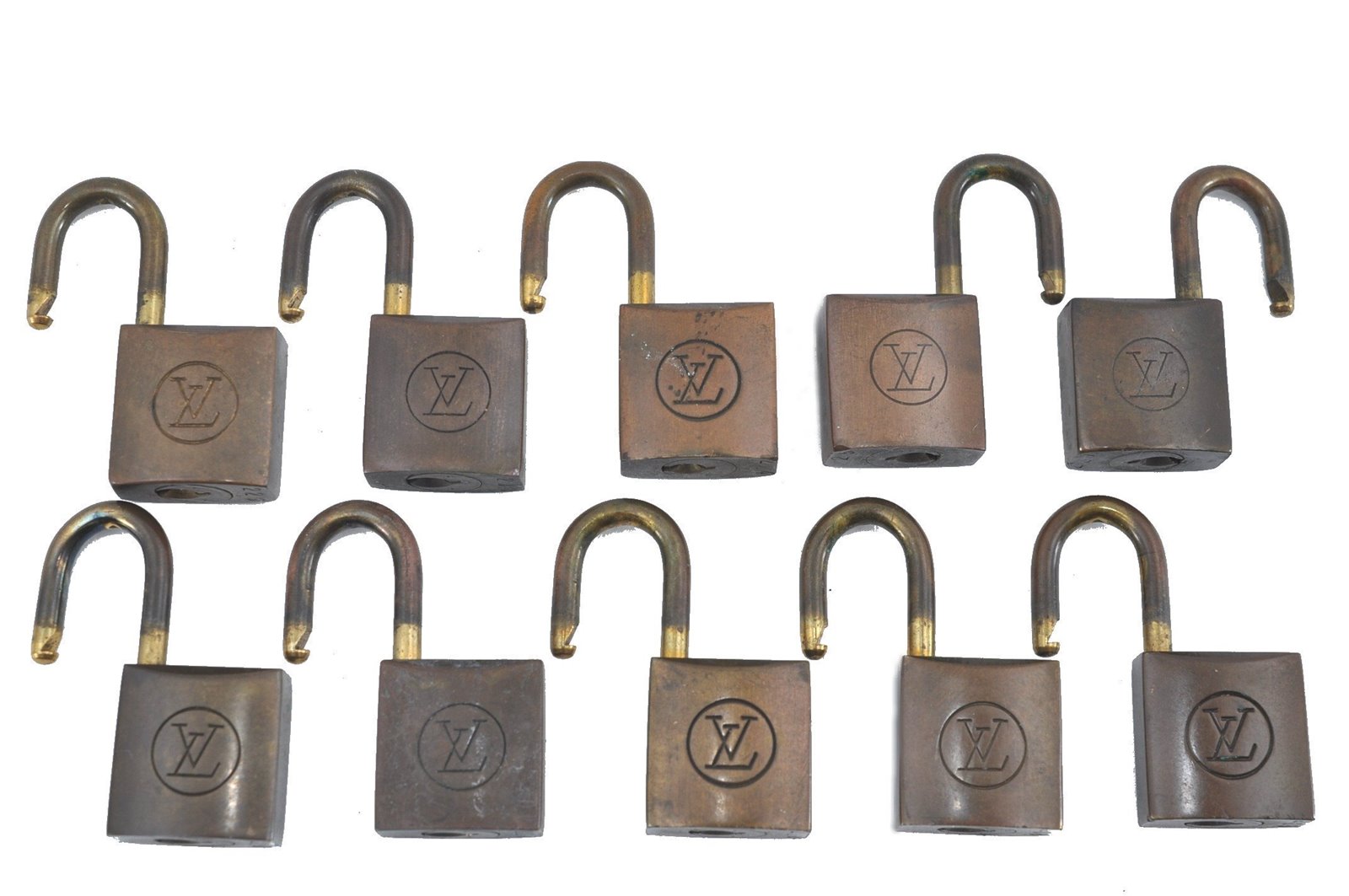 Authentic Louis Vuitton Padlock 10Set Old Model LV H6159