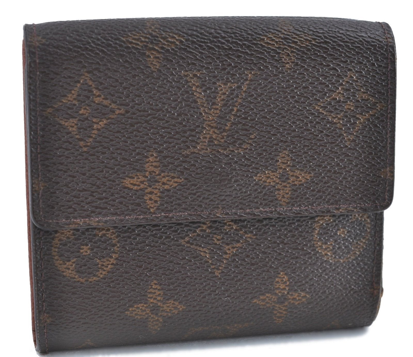 Auth Louis Vuitton Monogram Portefeuille Elise Purse Wallet M61654 LV H6320