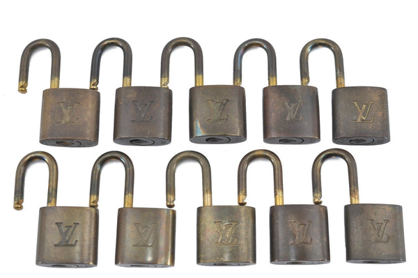 Authentic Louis Vuitton Padlock Gold 10Set LV H6398