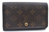 Auth Louis Vuitton Monogram Porte Monnaie Billets Tresor Wallet M61730 LV H6577