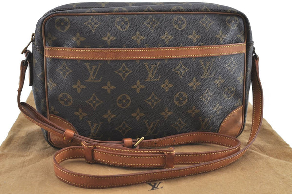 Auth Louis Vuitton Monogram Trocadero 30 Shoulder Cross Body Bag M51272 LV H6602