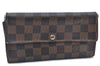 Authentic Louis Vuitton Damier Portefeuille Sarah Purse Wallet N61734 LV H6684