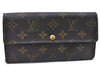 Authentic Louis Vuitton Monogram Portefeuille Sarah Purse Wallet M61734 LV H6695