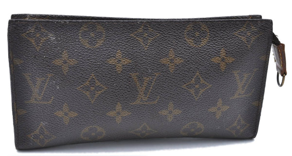 Authentic Louis Vuitton Monogram Pouch For Bucket GM LV Junk H6733