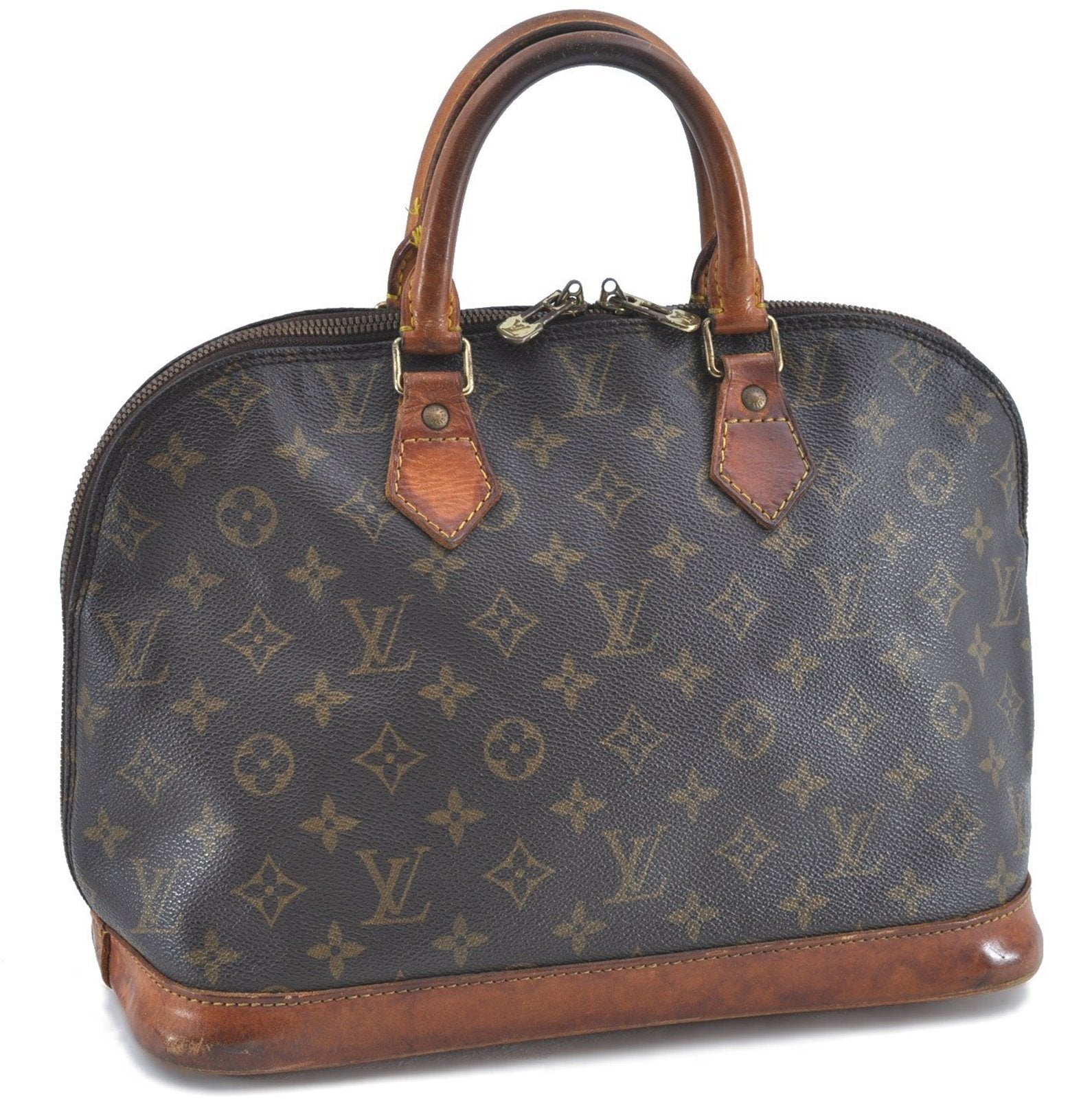 Authentic Louis Vuitton Monogram Alma Hand Bag M51130 LV H6741