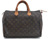 Authentic Louis Vuitton Monogram Speedy 35 Hand Bag M41524 LV H6758