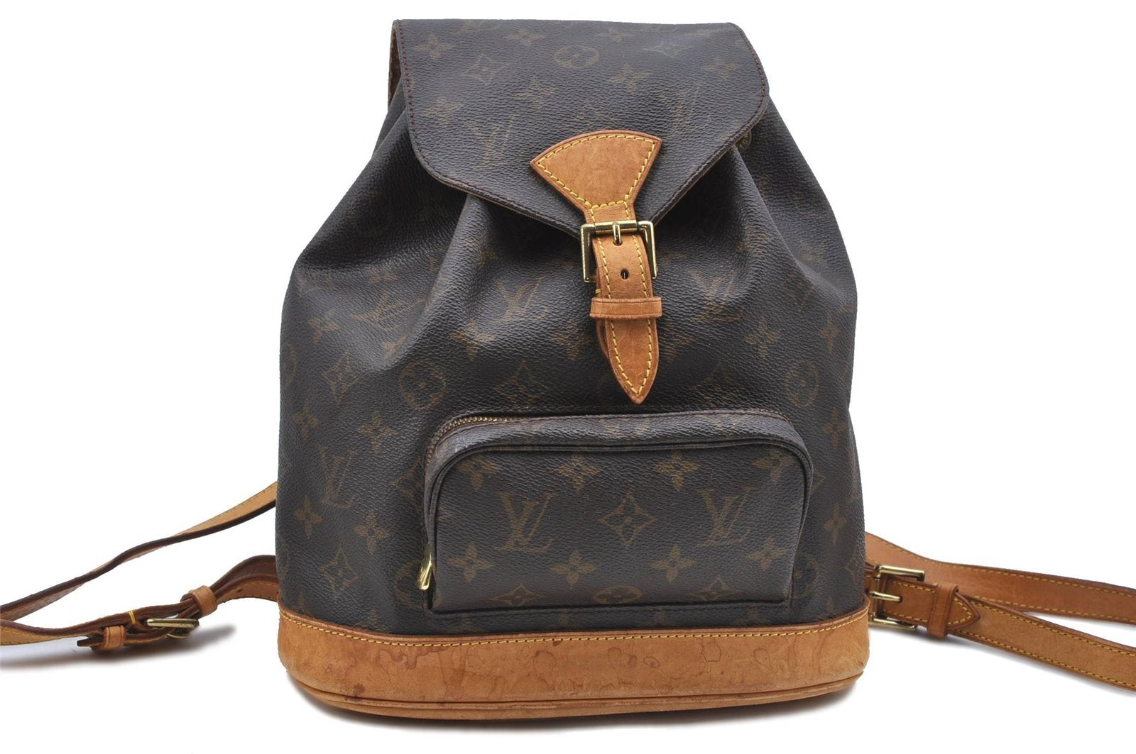 Authentic Louis Vuitton Monogram Montsouris MM Backpack M51136 LV H6789
