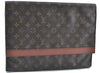 Authentic Louis Vuitton Monogram Porte Envelope Clutch Bag M51801 LV H6828