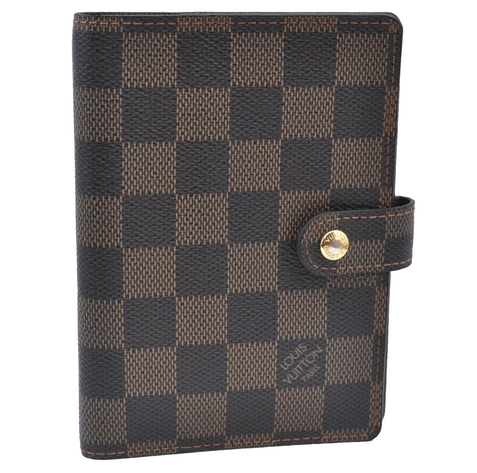 Authentic Louis Vuitton Damier Agenda PM Day Planner Cover R20700 Junk H6861